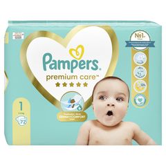 Πάνες Pampers Premium Care Jumbo+ No1 2-5kg 72τμχ