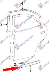 ΦΑΣΑ ΠΟΡΤΑΣ ΠΙΣΩ L/B (Γ) για HYUNDAI ACCENT H/B-L/B 03-05 για HYUNDAI ACCENT H/B-L/B 03-05