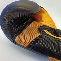 Πυγμαχικά Γάντια Olympus SPARTEC Μαύρο/Χρυσό-thumb-3