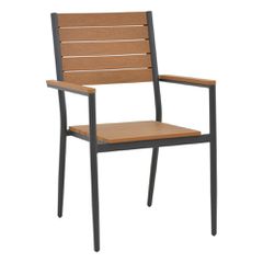 Πολυθρόνα Κήπου Ανθρακί - Καφέ Vitality