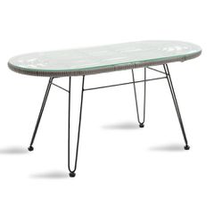 Τραπέζι Κήπου Μαύρο - Γκρι 100x45x46cm Naoki