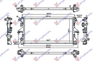 ΨΥΓΕΙΟ ΝΕΡΟΥ 3.0 Hdi ΠΕΤΡΕΛΑΙΟ ΜΗΧΑΝΙΚΟ +AC (780x390x32) για PEUGEOT BOXER 14- για PEUGEOT BOXER 14-