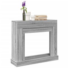 Πλαίσιο Τζακιού Γκρι Sonoma 100x30x87,5 εκ. από Επεξ. Ξύλο 854567