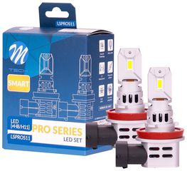 ΛΑΜΠΕΣ H11 12V 2x 21W max6.000K 4600lm PRO SMART SERIES LED M-TECH - 2 τεμ.