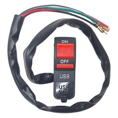 Διακόπτης On/Off με θύρα Usb Universal