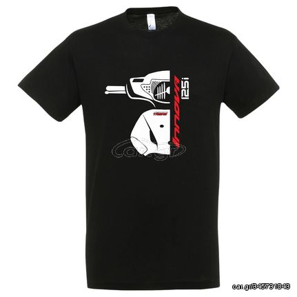 T-Shirt MotohouseTamias με μηχανάκι Honda Innova 125i μαύρη