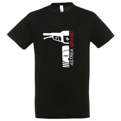 T-Shirt MotohouseTamias με μηχανάκι Honda Astrea Grand 100 μαύρη