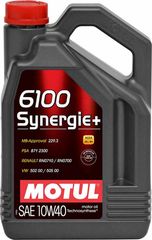 Λιπαντικό Κινητήρα Motul 6100 Synergie+ 10W40 4lt