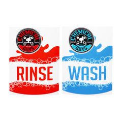 Chemical Guys Wash Rinse Σετ Αυτοκόλλητα Κουβά IAI_505_1_2