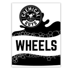 Chemical Guys Bucket Sticker Wheels Αυτοκόλλητo Κουβά Μαύρo IAI_501_ACC_1