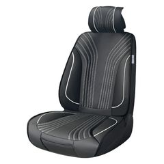 SwissDrive Πλατοκάθισμα Αυτοκινήτου Prestige - Universal Μαύρο/Λευκή Ραφή 1τμχ - SCA010W