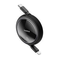 Baseus Free2Pull Cable Retractable USB-C / Lightning 20W 1m - Black-thumb-1