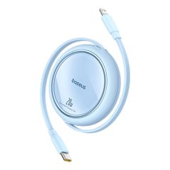 Baseus Free2Pull Cable Retractable USB-C / Lightning 20W 1m - Blue-thumb-2