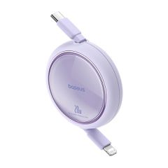 Baseus Free2Pull Cable Retractable USB-C / Lightning 20W 1m - Purple-thumb-1