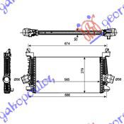 ΨΥΓΕΙΟ INTEROOLER 1.4-1.6T.BEΝΖΙΝΗ 1.3-1.7CDTI (56x28) για OPEL ASTRA J 5D/S.W. 13-16 για OPEL ASTRA