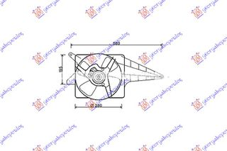 ΒΕΝΤΙΛΑΤΕΡ ΨΥΓΕΙΟΥ 1.0-1.2 (-A/C) για OPEL CORSA B 97-00 για OPEL CORSA B 97-00