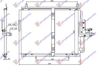 ΨΥΓΕΙΟ A/C 260-280 E/4MATIC - 300 E/24V/AMG ΒΕΝΖΙΝΗ (540x435x18) για MERCEDES E CLASS (W124) 85-92 γ