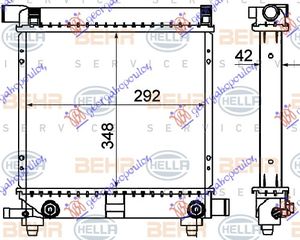 ΨΥΓΕΙΟ 1.8-2.0-2.3BZ M/A -AC (29x35) (MAHLE BEHR) για MERCEDES 190E (W201) 84-93 για MERCEDES 190E (