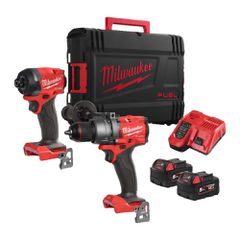 MILWAUKEE M18 FUEL FPP2A3-502X ΣΕΤ ΚΡΟΥΣΤΙΚΟ ΔΡΑΠΑΝΟΚΑΤΣΑΒΙΔΟ + ΠΑΛΜΙΚΟ ΚΑΤΣΑΒΙΔΙ 1/4'' HEX ( 4933480873 )