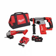 MILWAUKEE M18 BLHMSAG-502B BRUSHLESS POWERPACK ΣΕΤ ΠΕΡΙΣΤΡΟΦΙΚΟ ΣΚΑΠΤΙΚΟ ΠΙΣΤΟΛΕΤΟ + ΓΩΝΙΑΚΟΣ ΤΡΟΧΟΣ 125mm ( 3929143 )