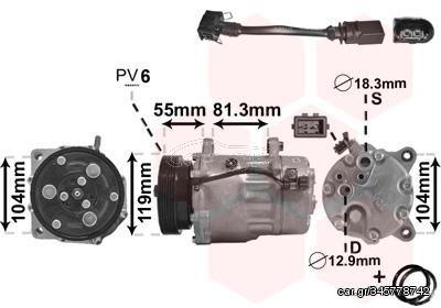 ΚΟΜΠΡΕΣΕΡ A/C-VAG LEON(1M1) 1.6-1.8 99-06
