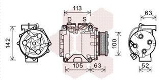 ΚΟΜΠΡΕΣΕΡ A/C-HONDA CR-V II(RD) 2.0 01-