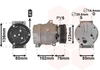 ΚΟΜΠΡΕΣΕΡ A/C-PSA VIVARO BOX(F7) 2.0 CDTI 06-