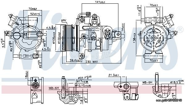 ΚΟΜΠΡΕΣΕΡ A/C-FORD TRANSIT B460 MPV 1.5 ECOBLUE 18-