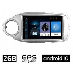 Εργοστασιακή οθόνη OEM android 10 toyota yaris 2gb ram ελληνικό μενού gps mirror link bluethooth