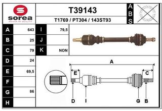 ΗΜΙΑΞΟΝΙΟ  ΔΕΞ. C3 (A51) C3 PICASSO DS3  207 208  2008 I  , T39142 , 9816028680