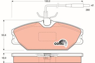 Σετ τακάκια, δισκόφρενα COTEC