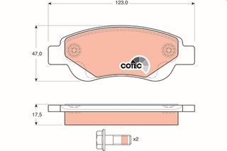 Σετ τακάκια, δισκόφρενα  COTEC