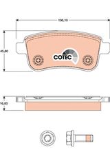 Σετ τακάκια, δισκόφρενα  COTEC