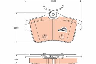 Σετ τακάκια, δισκόφρενα  COTEC