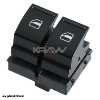 ΔΙΑΚΟΠΤΗΣ ΠΑΡΑΘΥΡΩΝ VW POLO,GOLF V,EOS,JETTA ΔΙΠΛΟΣ (4pin) KRAW AN-408