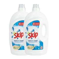 Skip Active Clean Υγρό Απορρυπαντικό Ρούχων 2x85 Μεζούρες Συνολο 170 μεζουρες