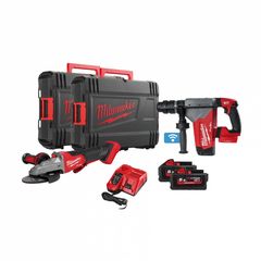 MILWAUKEE M18 FHPFSAG-522X POWERPACK ΣΕΤ ΓΩΝΙΑΚΟΣ ΤΡΟΧΟΣ 125mm + ΠΕΡΙΣΤΡΟΦΙΚΟ ΣΚΑΠΤΙΚΟ ΠΙΣΤΟΛΕΤΟ ( 3990927 )