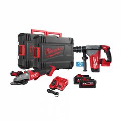 MILWAUKEE M18 FHPFSAG-522X POWERPACK ΣΕΤ ΓΩΝΙΑΚΟΣ ΤΡΟΧΟΣ 125mm + ΠΕΡΙΣΤΡΟΦΙΚΟ ΣΚΑΠΤΙΚΟ ΠΙΣΤΟΛΕΤΟ ( 3990927 )