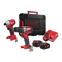 MILWAUKEE M18 BLPP2A3-502X BRUSHLESS POWERPACK ΣΕΤ ΚΡΟΥΣΤΙΚΟ ΔΡΑΠΑΝΟΚΑΤΣΑΒΙΔΟ 82 Nm + ΠΑΛΜΙΚΟ ΚΑΤΣΑΒΙΔΙ 3 ΤΑΧΥΤΗΤΩΝ 190 Nm ( 4933492844 )