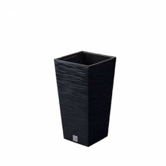 PROSPERPLAST Furu DFSH240 Γλάστρα Τετράγωνη Ψηλή 19lt - 24x24x45Ycm