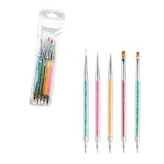 Πινέλα νυχιών 5τμχ - Nail brushes 5pcs