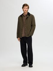 Selected Walter Waxed Ανδρικό Jacket 16094041 Grape Leaf-thumb-2