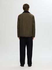 Selected Walter Waxed Ανδρικό Jacket 16094041 Grape Leaf-thumb-4