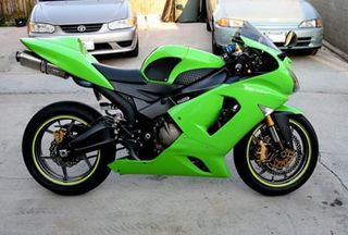 FULL FAIRING ΣΕΤ ΠΛΑΣΤΙΚΑ KAWASAKI ZX-6R 2005-2006 LIME GREEN