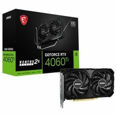 MSI GeForce RTX 4060 Ti 8GB GDDR6 VENTUS 2X BLACK E1 OC Κάρτα Γραφικών (RTX 4060 Ti 8G VENTUS 2X BLACK) - Πληρωμή και σε έως 9 δόσεις