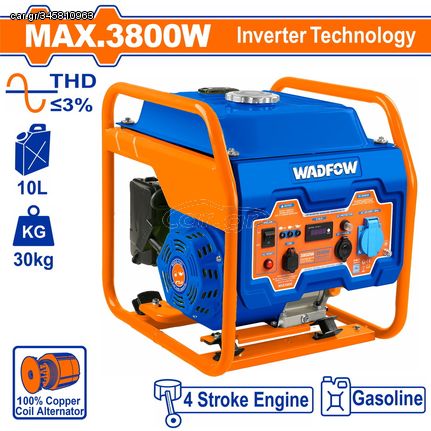 WADFOW ΗΛΕΚΤΡΟΓΕΝΝΗΤΡΙΑ ΒΕΝΖ. INVERTER 3.800W (WGEAB06)