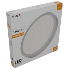 Avide LED Ceiling Lamp Oyster Pandora V2 Starry Silver 24W 380*50mm NW 4000K