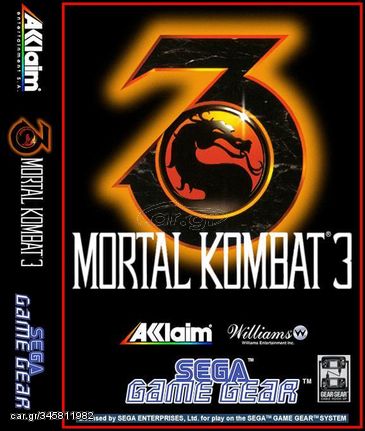 Mortal Kombat 3 Sega Game Gear (Used)