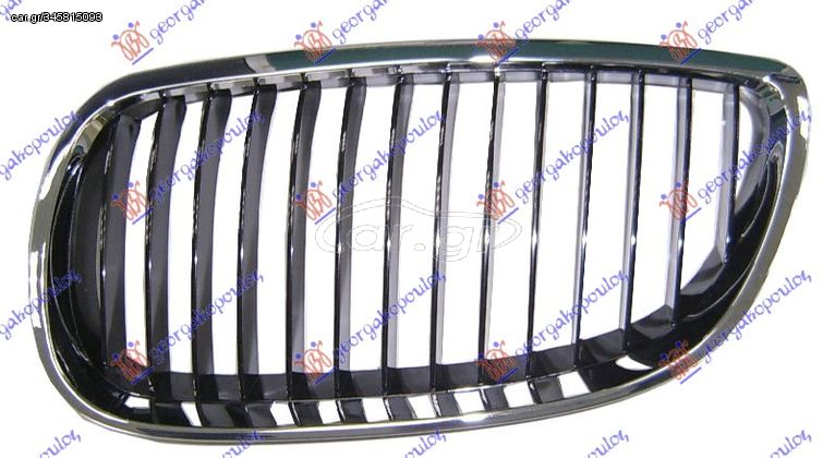 ΚΑΡΔΙΑ ΜΑΣΚΑΣ (ΧΡΩΜΙΟ-ΜΑΥΡΗ) για BMW SERIES 3 (E92/93) COUPE/CABRIO 07-11 για BMW SERIES 3 (E92/93)