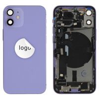 For iPhone/iPad (AP12M0024PPSP-B) Rear Cover (Pulled B) incl. small parts - Purple, For iPhone 12 mini